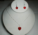 Necklaces, Pink heart necklace pic
